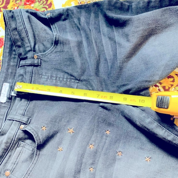 TRIBAL black jegging with silver embroidered stars - Picture 7 of 7